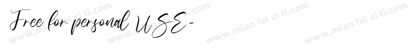Free for personal USE字体转换
